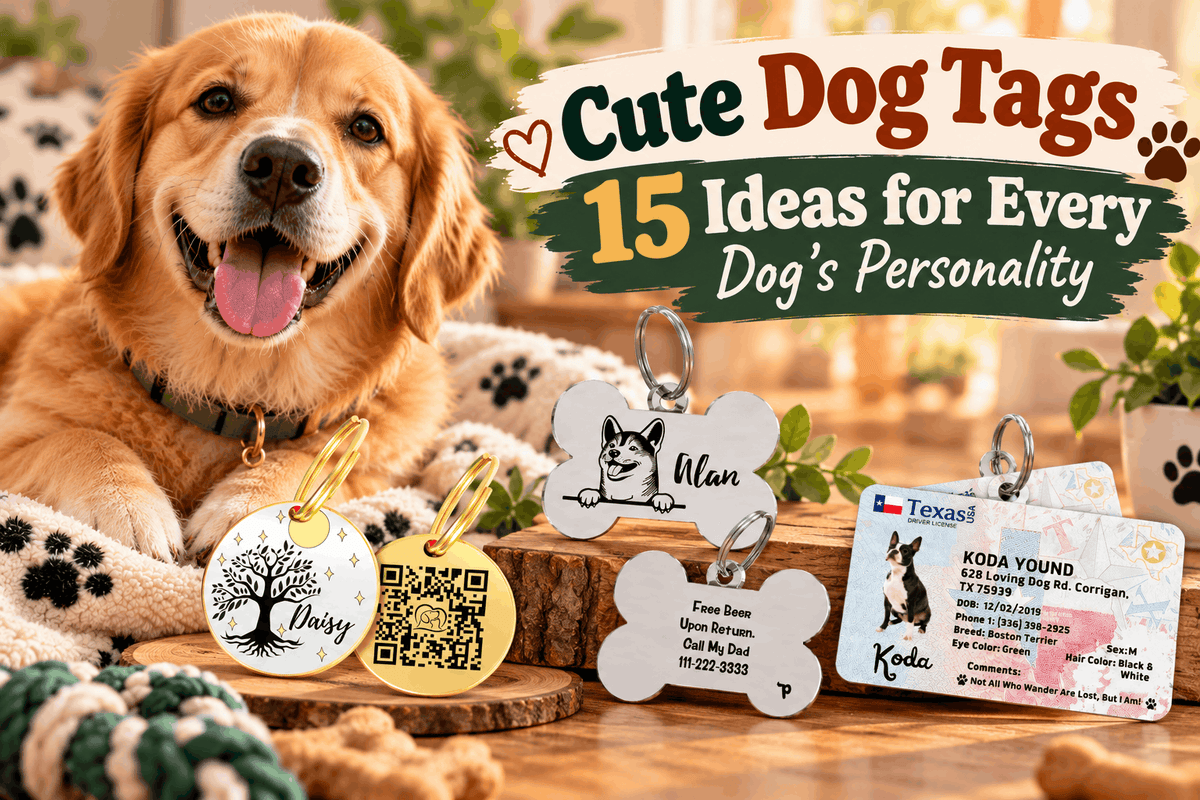 Cute Dog Tags: 15 Ideas for Every Dog's Personality