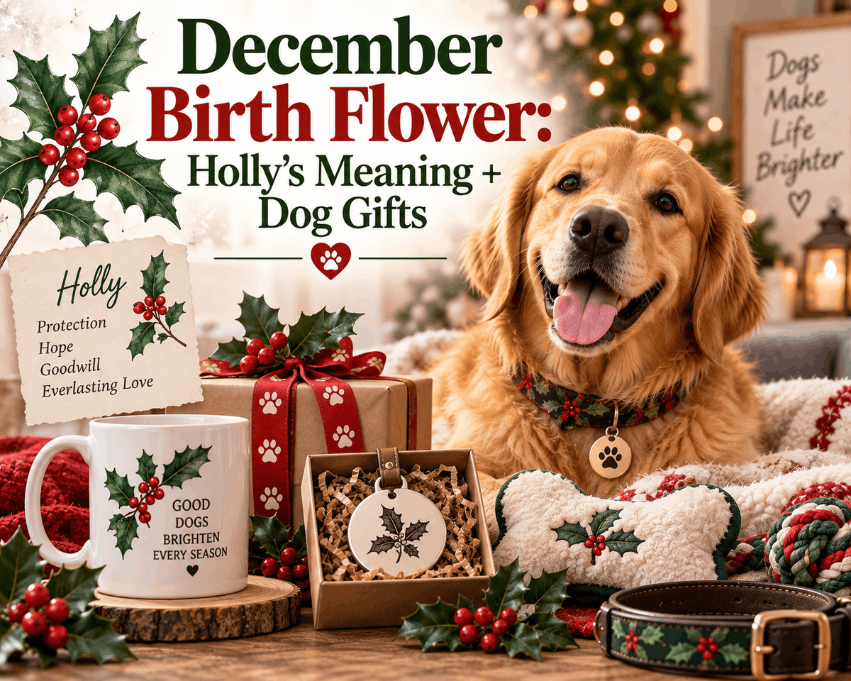 December Birth Flower: Holly's Meaning + Dog Gifts - PawFurEver