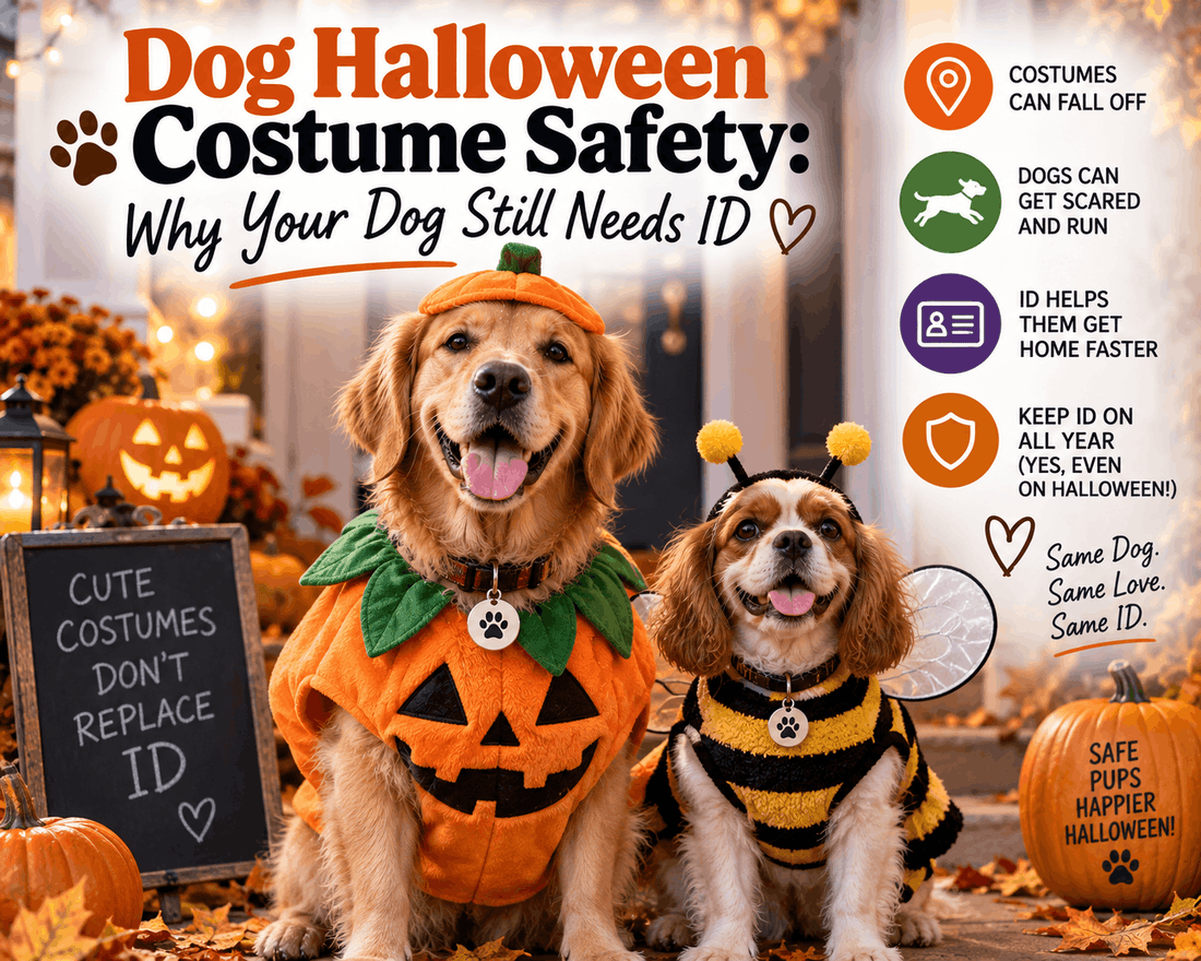 Dog Halloween Costume Safety: Why Your Dog Still Needs ID - PawFurEver