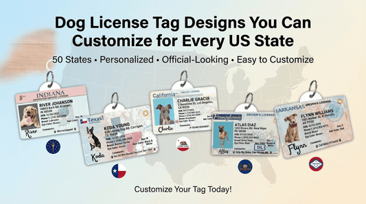 Dog License Tag Designs You Can Customize for Every U.S. State - PawFurEver