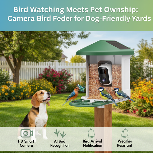 Bird Watching Meets Pet Ownership: Camera Bird Feeders for Dog-Friendly Yards