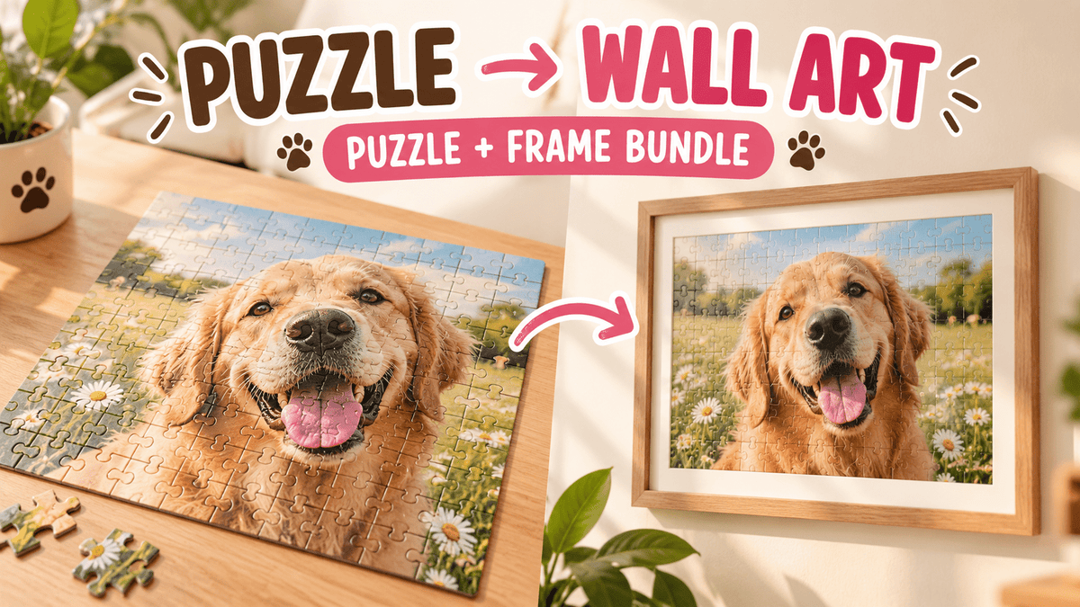 Puzzle + Frame Bundle: Finish It, Then Hang It - PawFurEver