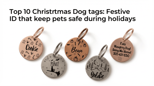 Top 10 Christmas Dog Tags: Festive ID That Keeps Pets Safe During the Holidays - PawFurEver