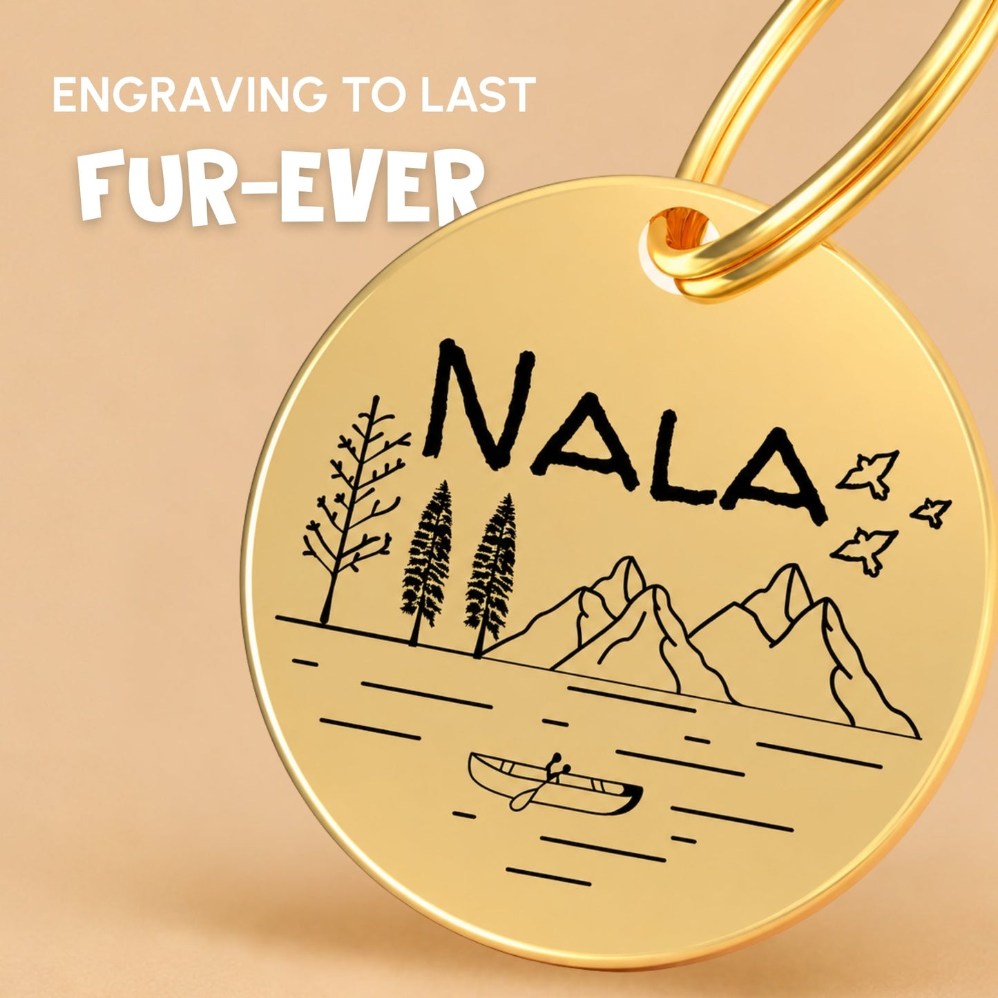 Tahoe Engraved Dog Tag Lifestyle 6