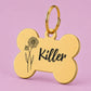 Daisy Birth Flower Dog Tag, April