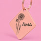 Daisy Birth Flower Dog Tag, April