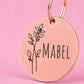 Holly Berry Birth Flower Dog Tag, December