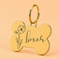 Violet Birth Flower Dog Tag, February
