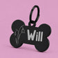Snowdrop Birth Flower Dog Tag, January