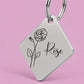 Rose Birth Flower Dog Tag, June