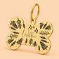 Fly High Engraved Dog Tag Bone Gold