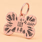 Fly High Engraved Dog Tag Bone Rose