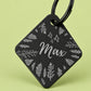 Fly High Engraved Dog Tag Diamond Black