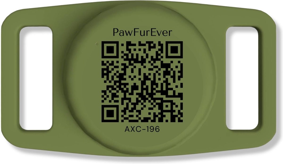 AirTag Holder - AirTag Holder with QR Code for Dogs & Cats, 1 Count