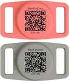 AirTag Holder with QR Code for Dogs & Cats, 2 Count