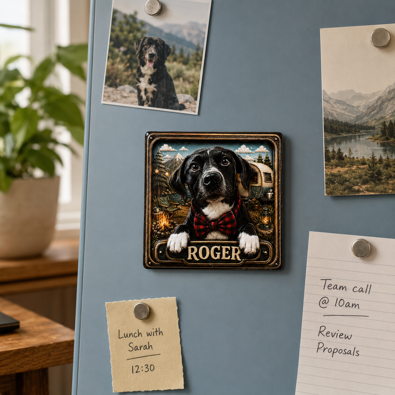 Personalized pet magnet