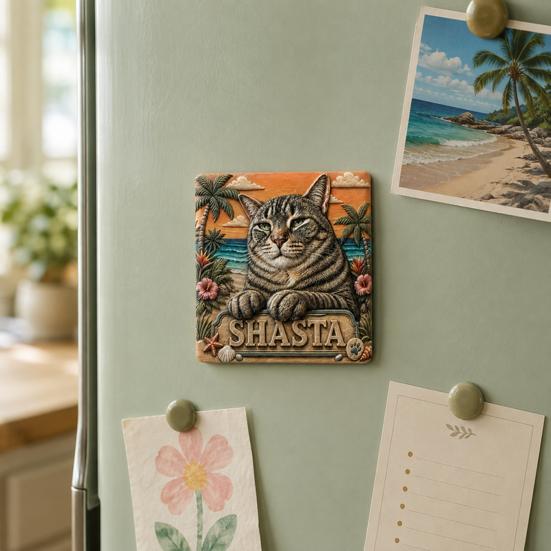 Personalized pet magnet