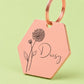 Birth Flower Dog Tag - Chrysanthemum Birth Flower Dog Tag, November