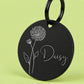 Birth Flower Dog Tag - Chrysanthemum Birth Flower Dog Tag, November