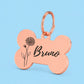 Birth Flower Dog Tag - Chrysanthemum Birth Flower Dog Tag, November