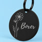 Birth Flower Dog Tag - Cosmos Birth Flower Dog Tag, October