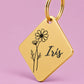 Birth Flower Dog Tag - Cosmos Birth Flower Dog Tag, October