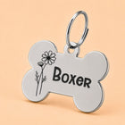 Cosmos Birth Flower Dog Tag, Personalized for October Pets