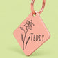 Birth Flower Dog Tag - Daffodil Birth Flower Dog Tag, March