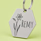 Birth Flower Dog Tag - Daffodil Birth Flower Dog Tag, March