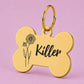 Birth Flower Dog Tag - Daisy Birth Flower Dog Tag, April