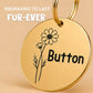 Birth Flower Dog Tag - Daisy Birth Flower Dog Tag, April