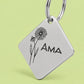Birth Flower Dog Tag - Daisy Birth Flower Dog Tag, April
