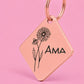 Birth Flower Dog Tag - Daisy Birth Flower Dog Tag, April