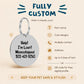 Birth Flower Dog Tag - Daisy Birth Flower Dog Tag, April