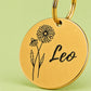 Birth Flower Dog Tag - Daisy Birth Flower Dog Tag, April