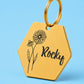 Birth Flower Dog Tag - Daisy Birth Flower Dog Tag, April