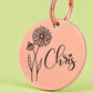 Birth Flower Dog Tag - Daisy Birth Flower Dog Tag, April