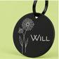 Birth Flower Dog Tag - Daisy Birth Flower Dog Tag, April