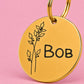 Birth Flower Dog Tag - Holly Berry Birth Flower Dog Tag, December