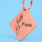 Birth Flower Dog Tag - Holly Berry Birth Flower Dog Tag, December