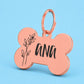 Birth Flower Dog Tag - Holly Berry Birth Flower Dog Tag, December