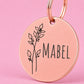 Birth Flower Dog Tag - Holly Berry Birth Flower Dog Tag, December