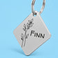 Birth Flower Dog Tag - Holly Berry Birth Flower Dog Tag, December