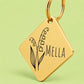 Birth Flower Dog Tag - Lily of the Valley Birth Flower Dog Tag, May