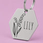 Birth Flower Dog Tag - Lily of the Valley Birth Flower Dog Tag, May