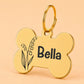 Birth Flower Dog Tag - Lily of the Valley Birth Flower Dog Tag, May
