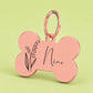 Birth Flower Dog Tag - Lily of the Valley Birth Flower Dog Tag, May