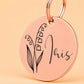Birth Flower Dog Tag - Lily of the Valley Birth Flower Dog Tag, May