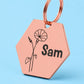 Birth Flower Dog Tag - Morning Glory Birth Flower Dog Tag, September