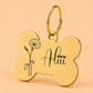 Birth Flower Dog Tag - Morning Glory Birth Flower Dog Tag, September